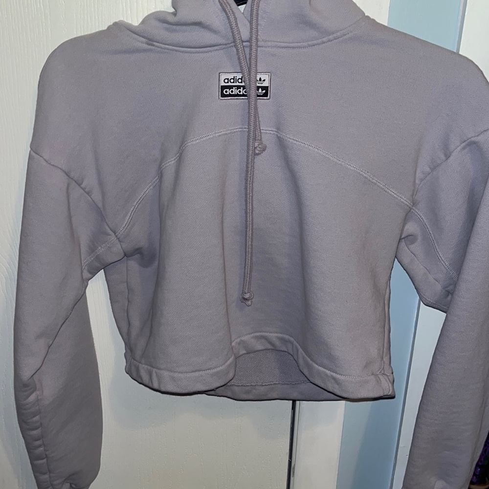 Adidas crop top hoodie